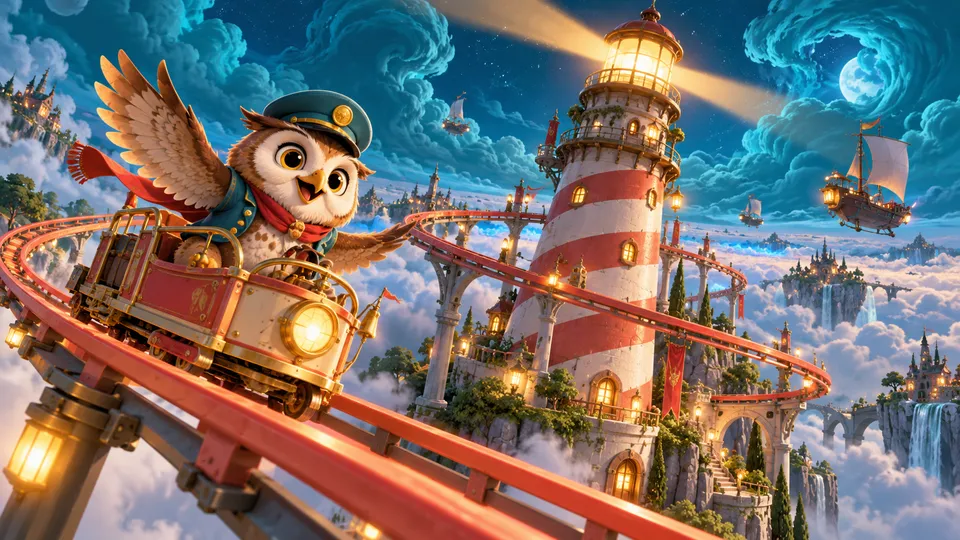 Lighthouse Loop original concept illustration