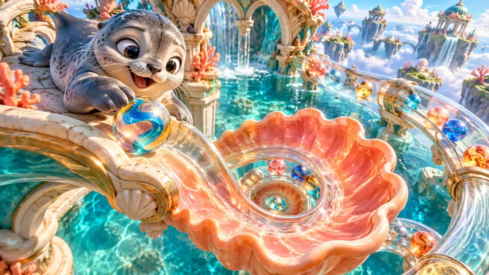 Marble Marina original concept illustration