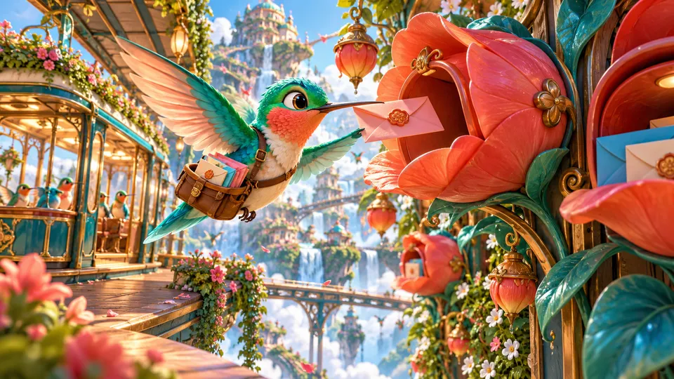 Petal Post — original scene